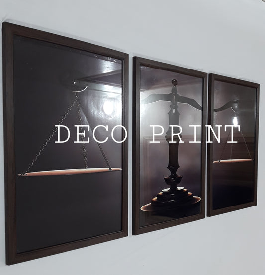 seriee des cadre murale  en verr pour bureaux avocats