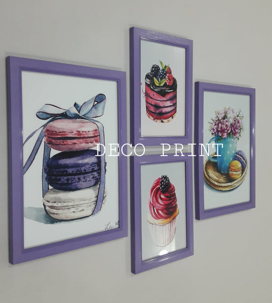 تابلوهات حلويات وباتيسري بواجهة زجاج 🍰