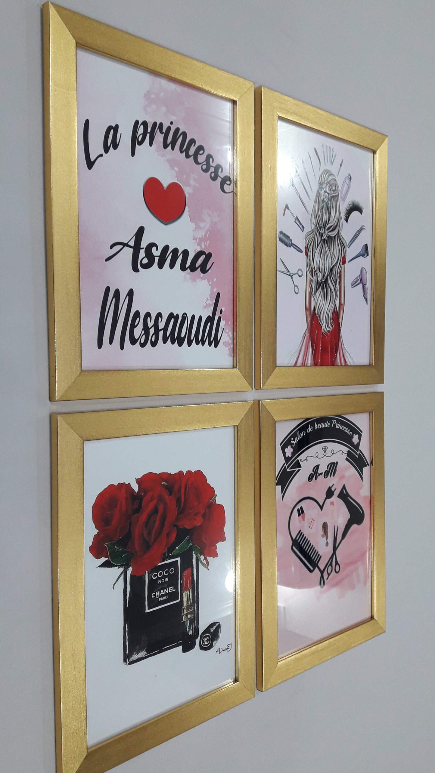 لوحات جدارية خاصة بصالونات حلاقة النساء