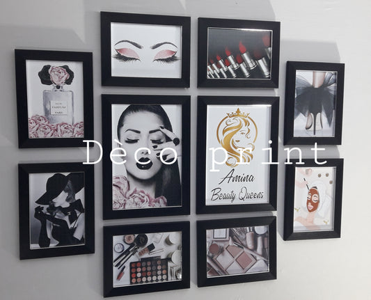 série cadre décoratif pour salons des coiffure
