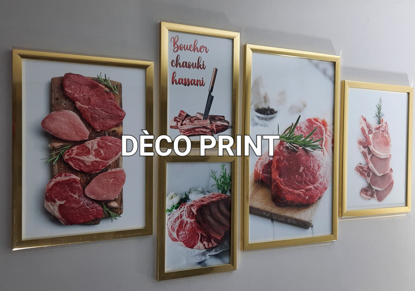 لوحات جدارية خاصة بمحل جزار