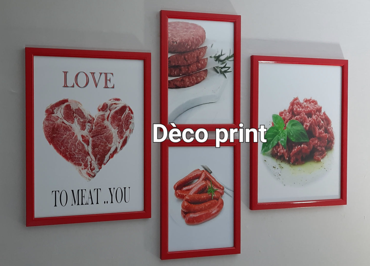 لوحات جدارية خاصة بمحل جزار