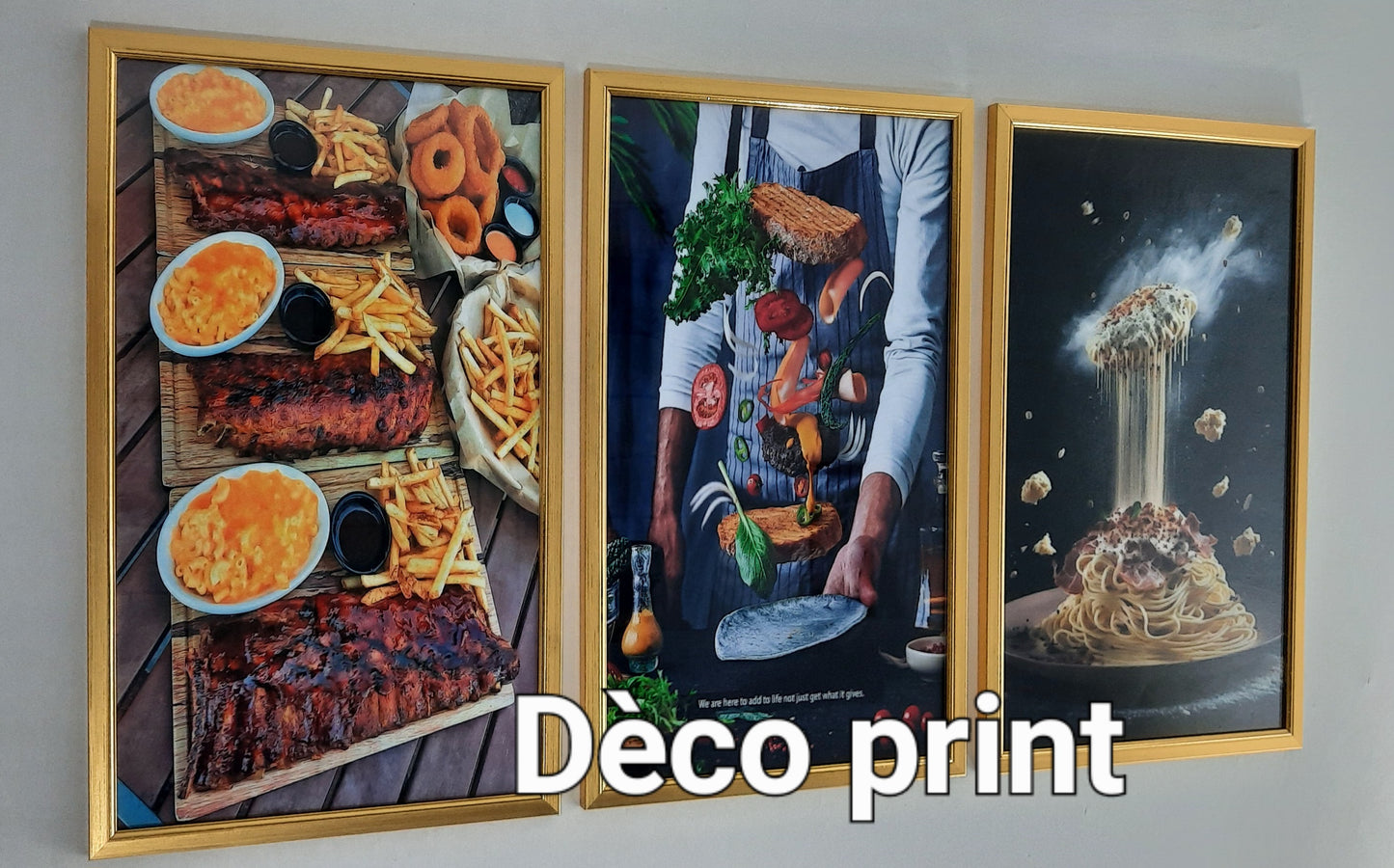 تابلوهات زجاجية خاصة بمطعم اكل سريع