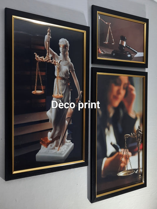 seriee des cadre murale pour bureaux avocats