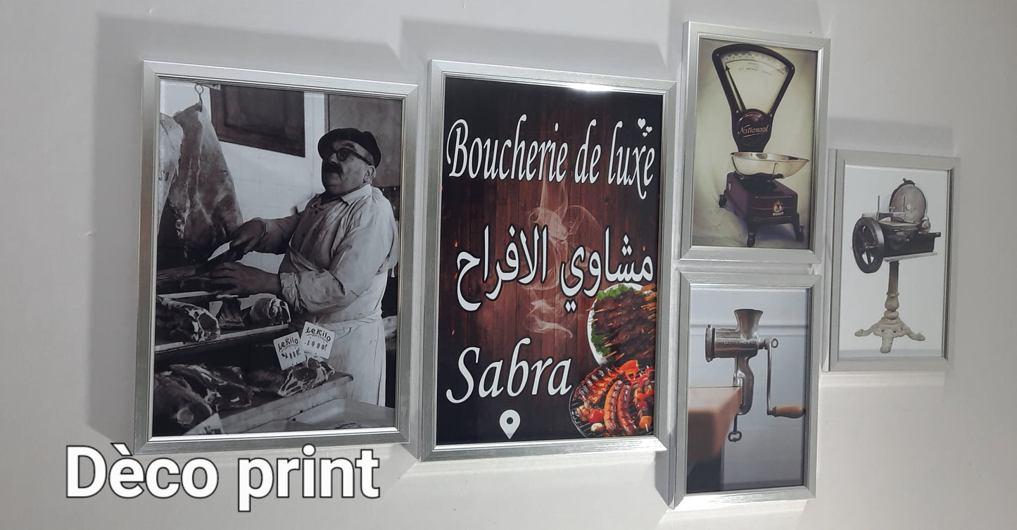 لوحات جدارية خاصة بمحل جزار