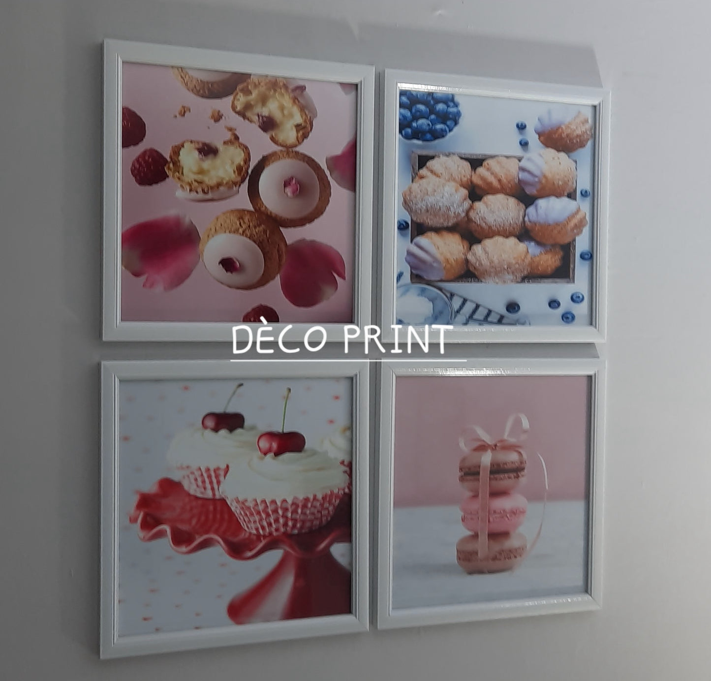 تابلوهات حلويات وباتيسري بواجهة زجاج 🍰