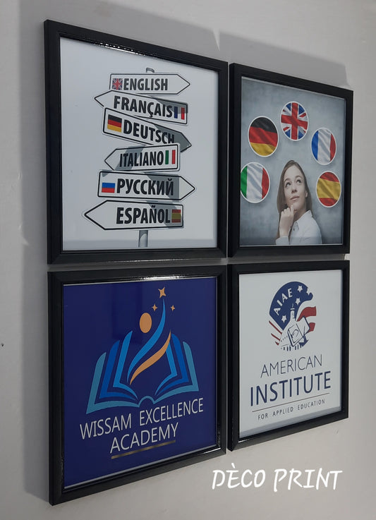 تابلوهات تعليمية بواجهة زجاج فاخر 🎓