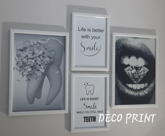 تابلوهات واجهة زجاجية خاصة بعيادة الاسنان