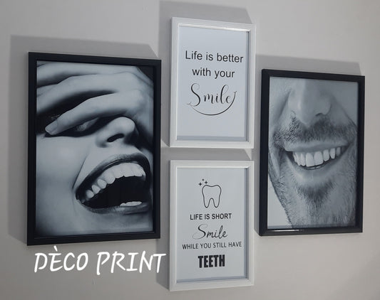 تابلوهات واجهة زجاجية خاصة بعيادة الاسنان