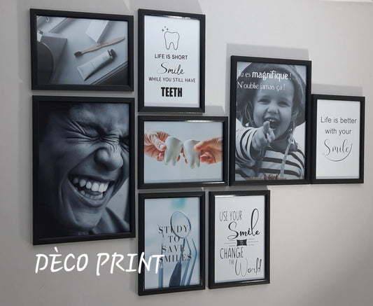 تابلوهات واجهة زجاجية خاصة بعيادة الاسنان