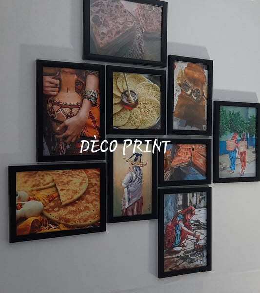 تابلوهات حلويات وباتيسري بواجهة زجاج 🍰