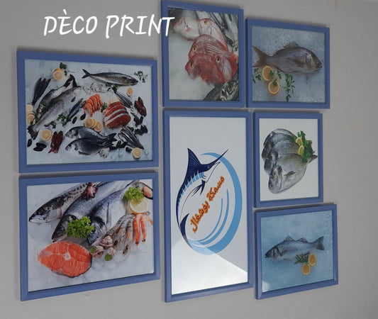 لوحات جدارية خاصة بمحل بيع سمك