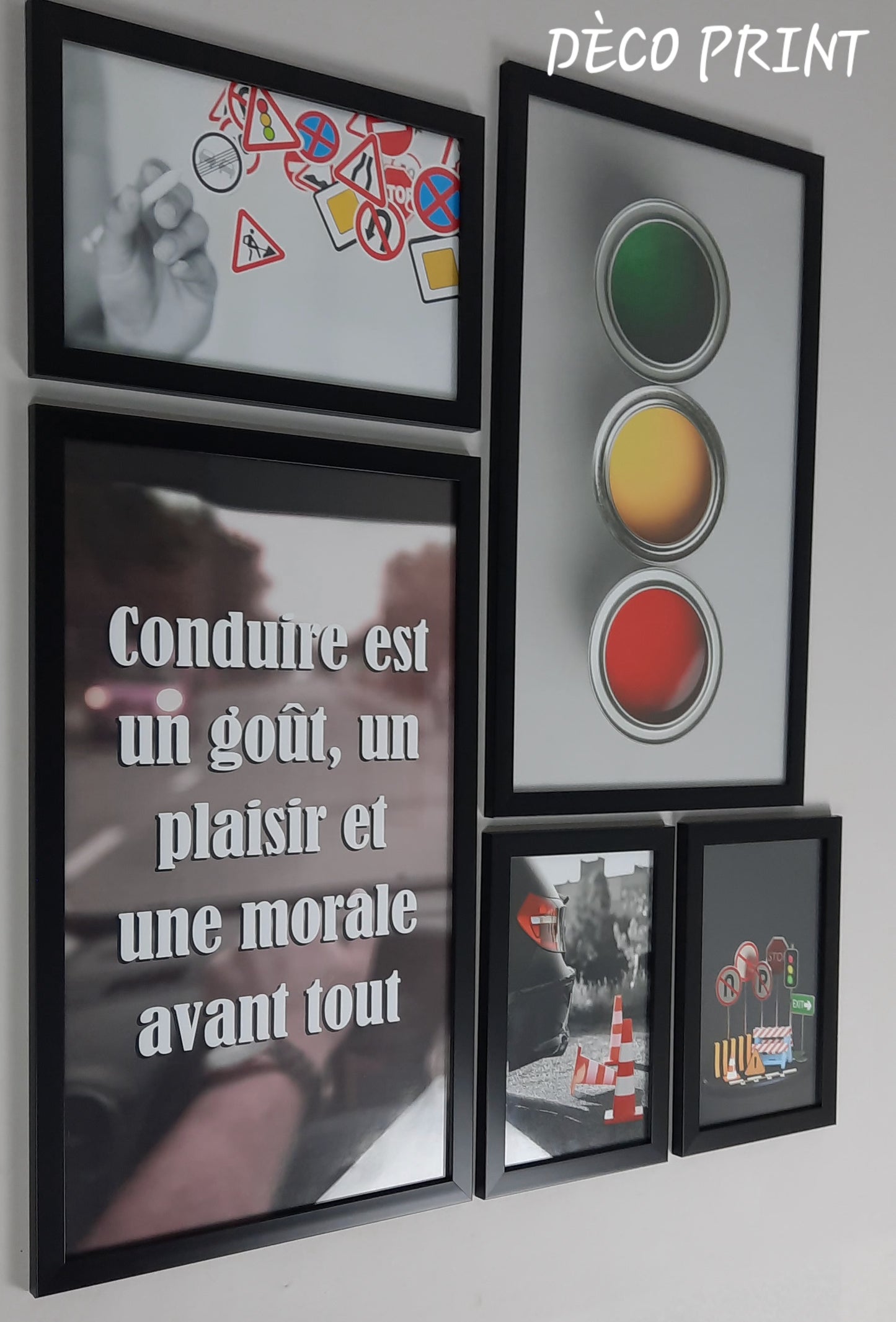 لوحات جدارية خاصة بمدارس  تعليم السياقة