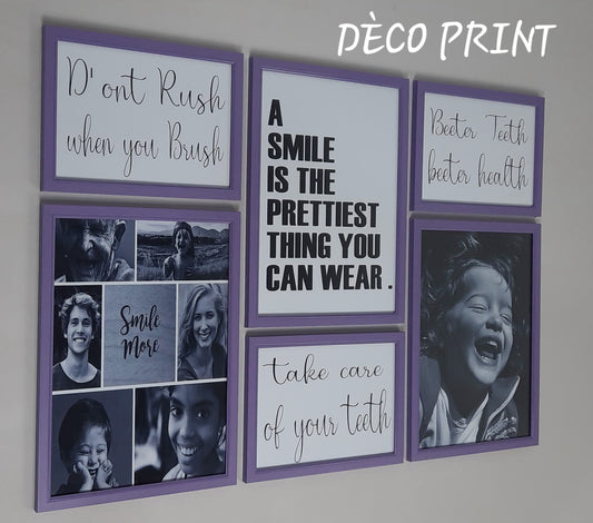 تابلوهات واجهة زجاجية خاصة بعيادة الاسنان