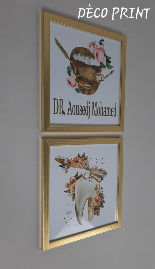 تابلوهات واجهة زجاجية خاصة بعيادة الاسنان