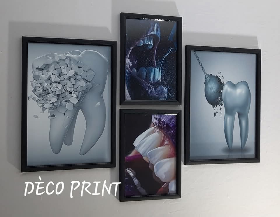 لوحات جدارية خاصة بعيادات طب الاسنان