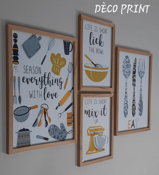 serie des tableaux decoratif pour cuisine
