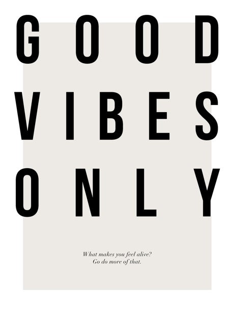 Create Good Vibes decoration murale