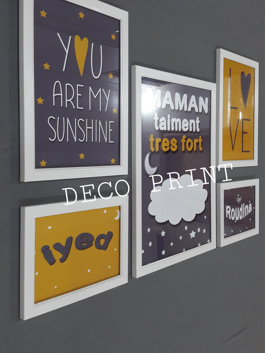 تابلوهات جدارية خاصة بغرف الاطفال