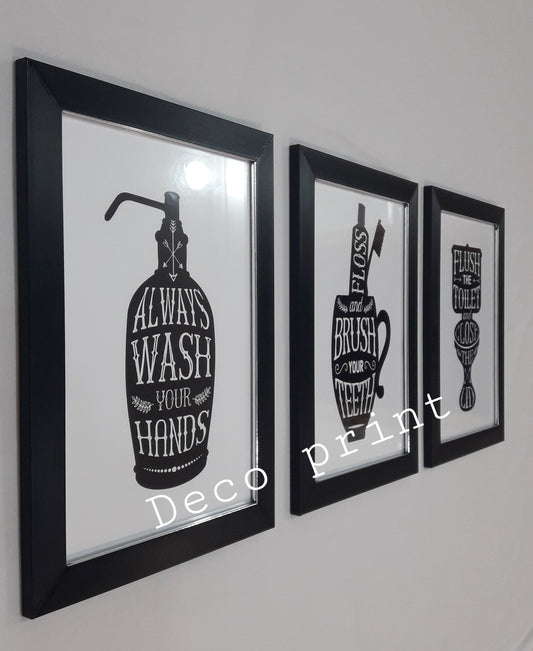 تابلوهات زجاجية خاصة بلمرحاض