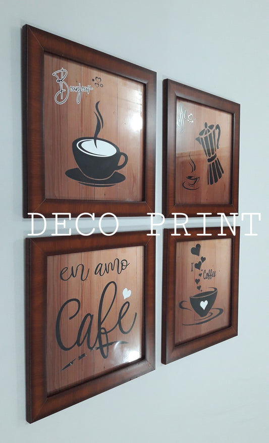 تابلوهات مقاهي بواجهة زجاج أنيقة