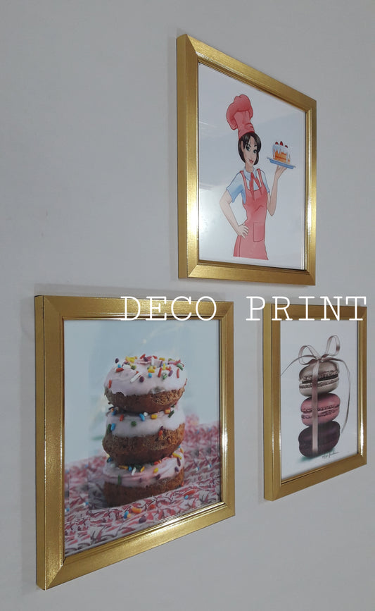 تابلوهات حلويات وباتيسري بواجهة زجاج 🍰