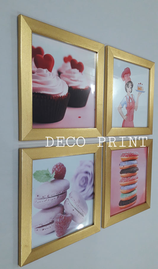 تابلوهات حلويات وباتيسري بواجهة زجاج 🍰