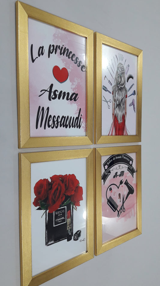 لوحات جدارية خاصة بصالونات حلاقة النساء