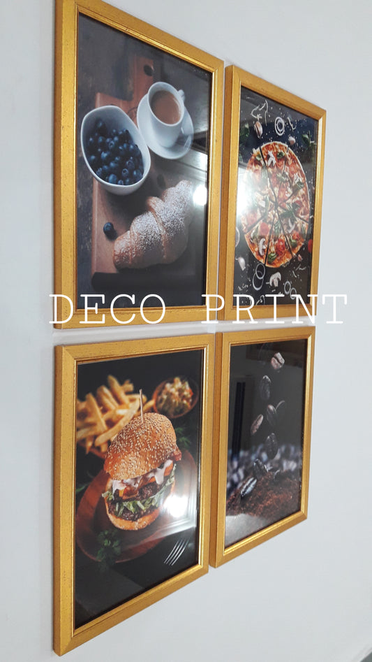 تابلوهات حلويات وباتيسري بواجهة زجاج 🍰