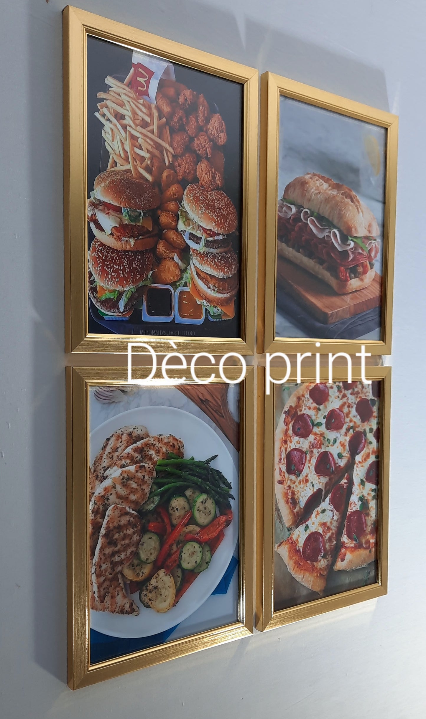 تابلوهات زجاجية خاصة بمطعم اكل سريع