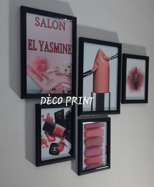 تابلوهات واجهة زجاجية خاصة حلاقة نساء