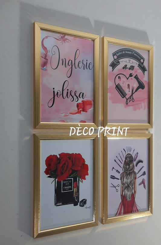 لوحات جدارية خاصة بصالونات حلاقة النساء