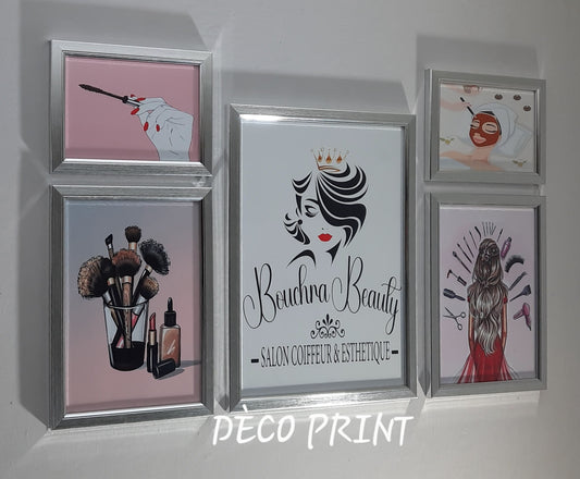 تابلوهات واجهة زجاجية خاصة حلاقة نساء