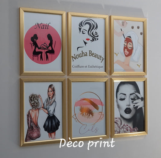 لوحات جدارية خاصة بصالونات حلاقة النساء