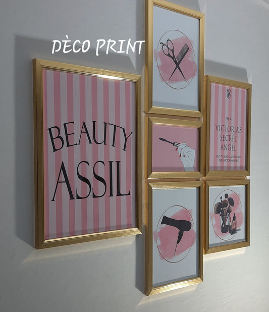 تابلوهات واجهة زجاجية خاصة حلاقة نساء