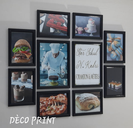 تابلوهات زجاجية خاصة بمطعم اكل سريع