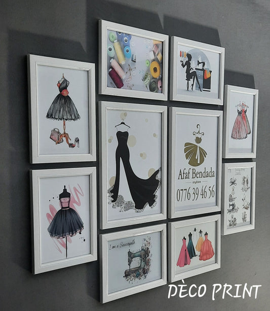 لوحات جدارية خاصة بالخياطة