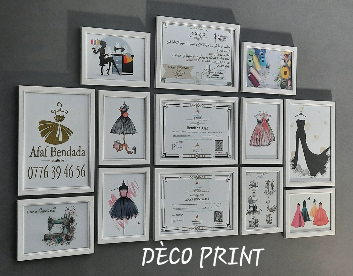 لوحات جدارية خاصة بالخياطة