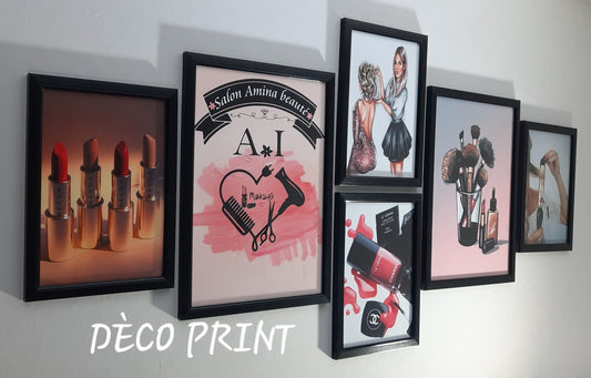 تابلوهات واجهة زجاجية خاصة حلاقة نساء