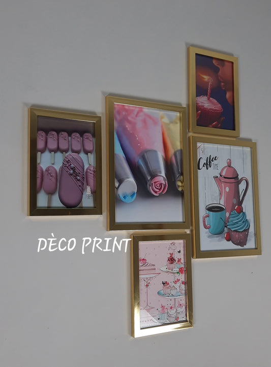 تابلوهات حلويات وباتيسري بواجهة زجاج 🍰