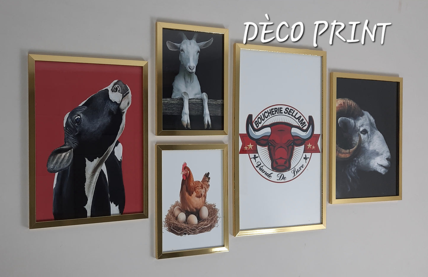 لوحات جدارية خاصة بمحل جزار