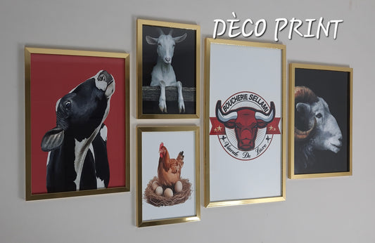 لوحات جدارية خاصة بمحل جزار