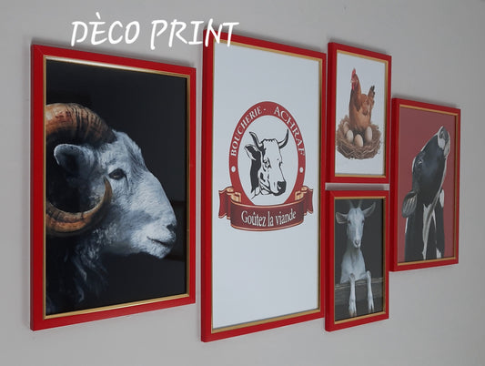 لوحات جدارية خاصة بمحل جزار