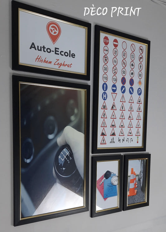 لوحات جدارية خاصة بمدارس  تعليم السياقة