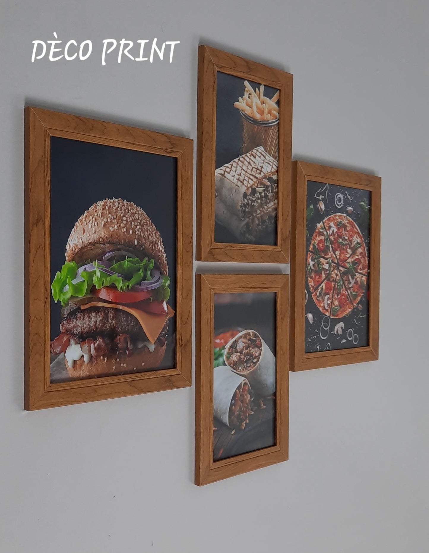 تابلوهات زجاجية خاصة بمطعم اكل سريع