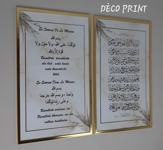 لوحات جدارية خاصة بالرواق و الصالونات