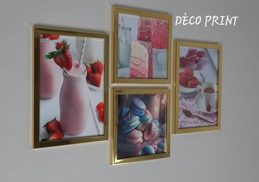 تابلوهات حلويات وباتيسري بواجهة زجاج 🍰