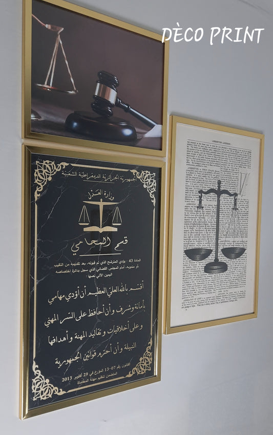 لوحات جدارية خاصة بمكاتب محامي