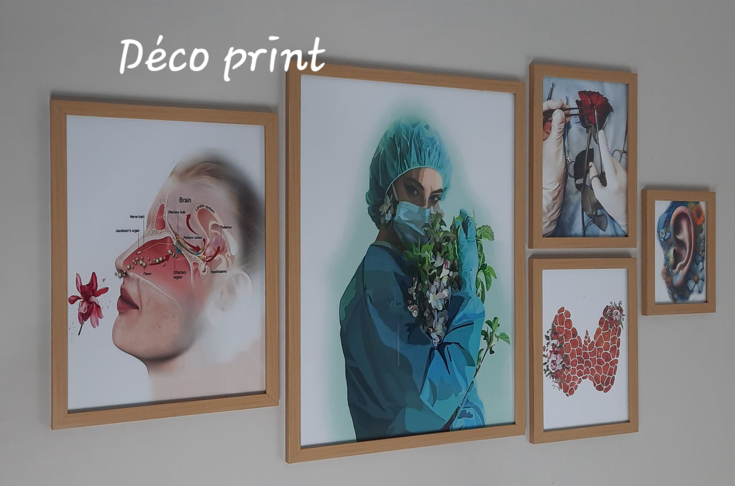 لوحات جدارية خاصة بعيادات طب الحنجرة و الانف و الاذن