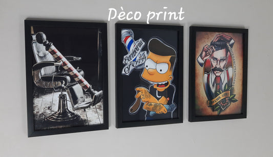 لوحات جدارية خاصة صالون حلاقة رجال